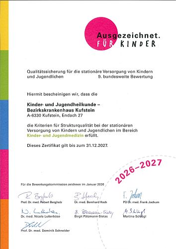 Ausgezeichnet. FÜR KINDER