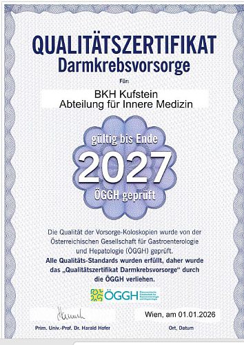 Qualitätszertifikat